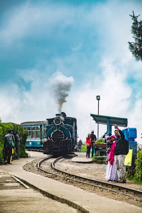 Batasia Loop and Himalayan scenery near Darjeeling